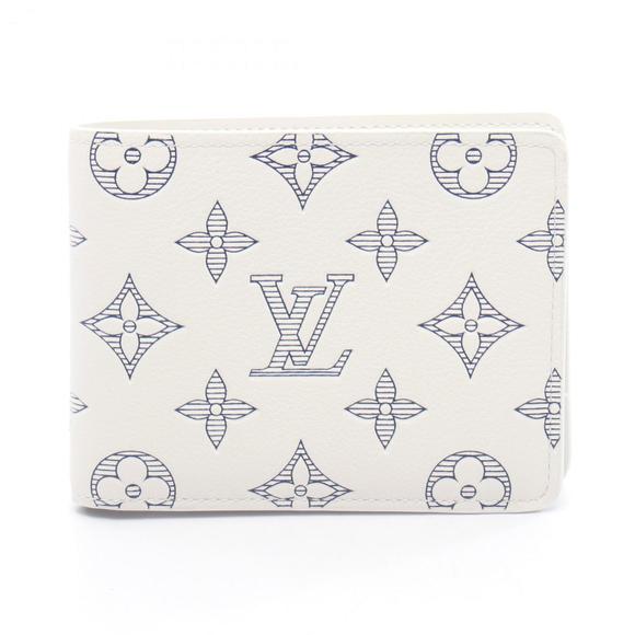 LOUIS VUITTON Other - Louis Vuitton Portefeuille Multiple Bifold Wallet, Leather, Monogram Shadow, ...